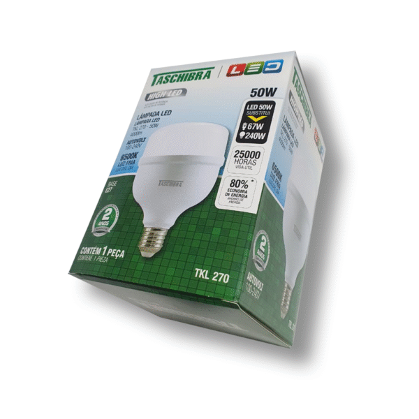 Lâmpada LED Bulbo 50w - Taschibra - Imagem 2