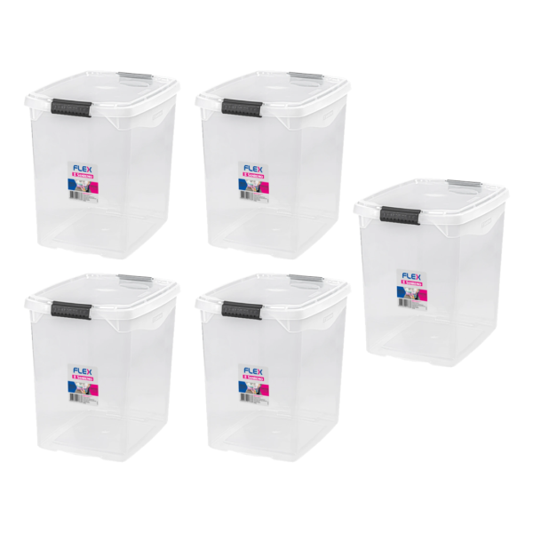 Kit 5 Organizador 14 Litros Flex