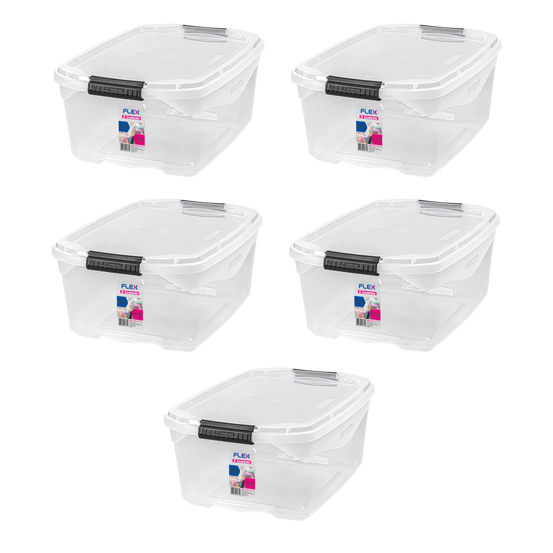 Kit 5 Organizador 20 Litros Flex – Sanremo