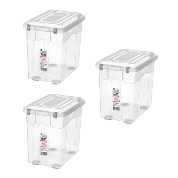 Kit 3 Organizador 26,5 Litros TopStock