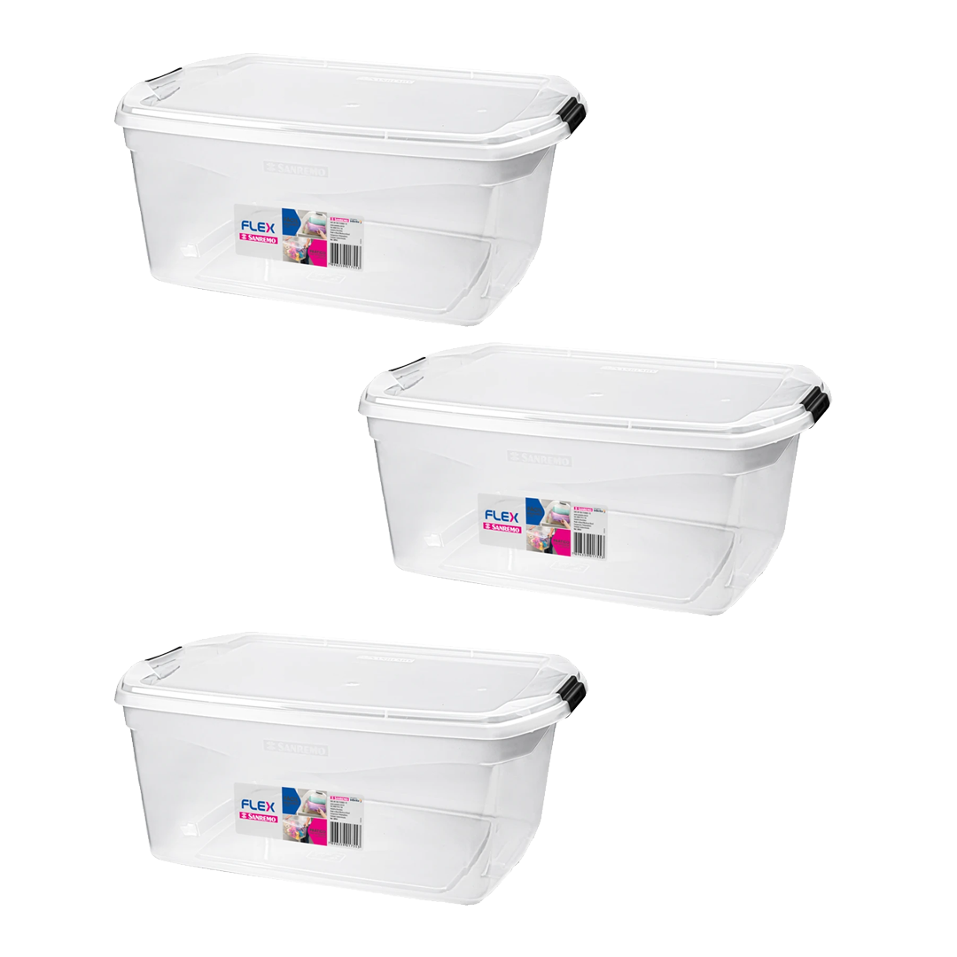 Kit 3 Organizador 48 Litros Flex – Sanremo