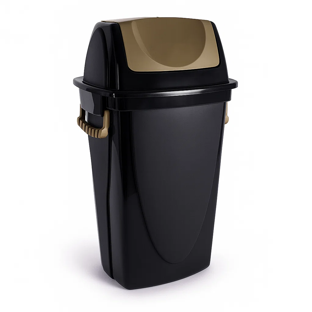 Lixeira E-Black Basculante 58L