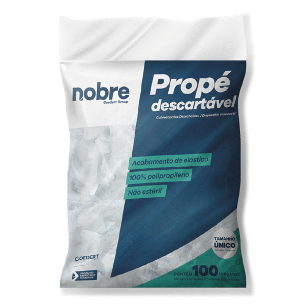 Propé descartavel em TNT 15gr - Pacote c/ 100 und - Imagem 2