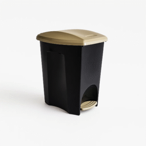 Lixeira E-Black c/ Pedal 7L