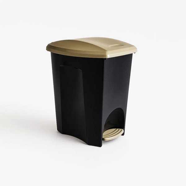 Lixeira E-Black c/ Pedal 7L