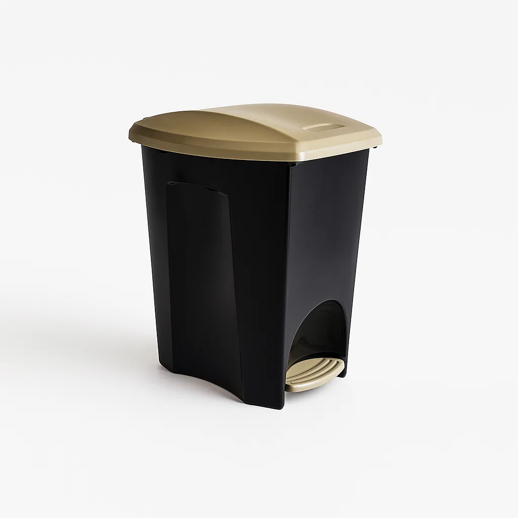 Lixeira E-Black c/ Pedal 7L
