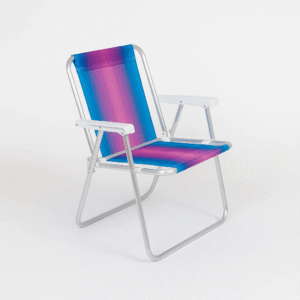 Cadeira de Praia Alumínio (Cores Sortidas)